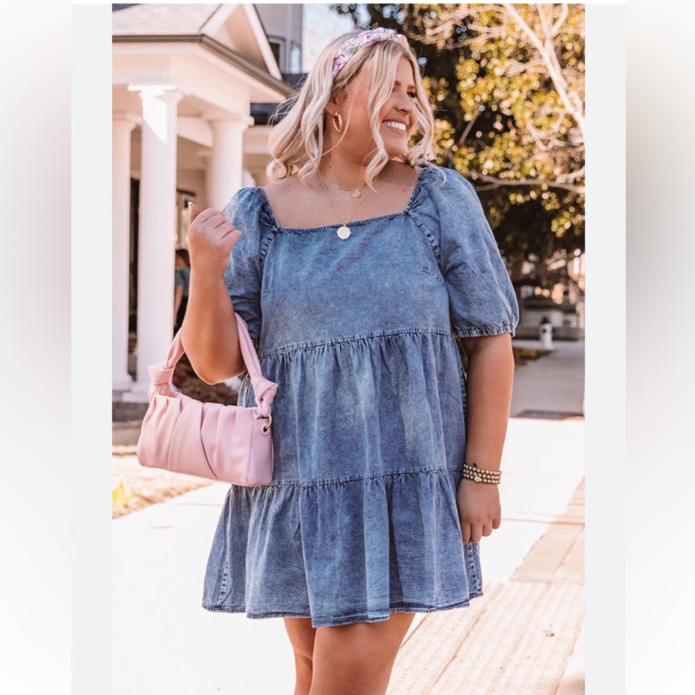 Chic soul impressions boutique denim dress 3x